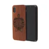 30% Discount Rosewood Cell Phone Case With Engraved Designs For iPhone XS Max