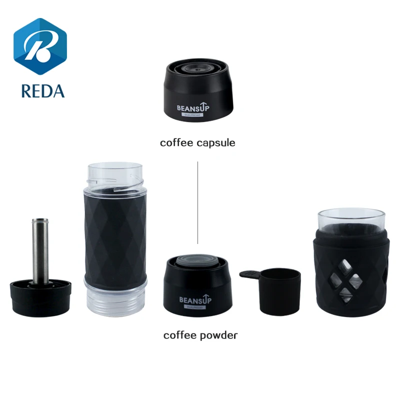 
New design mini portable espresso coffee maker / hand held coffee machine 