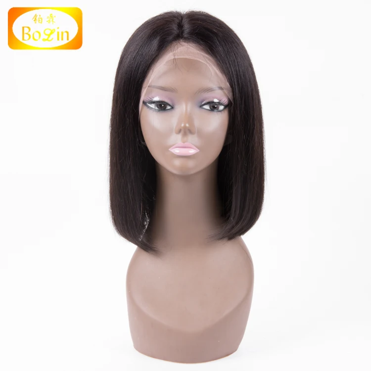 

Bob style Pre plucked Brazilian Human Hair Full Lace Wig