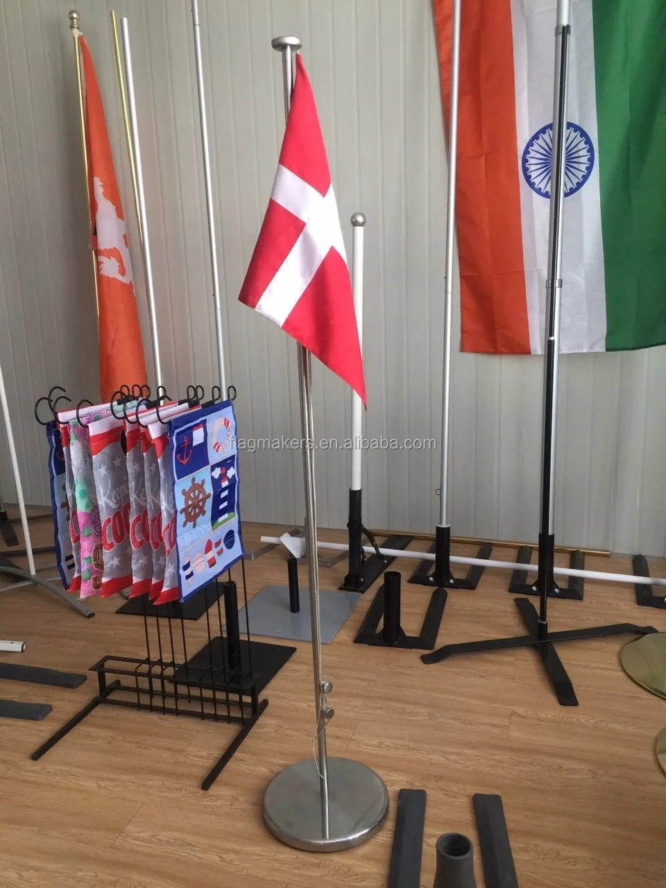 165cm Steel Indoor Flag Pole Set Free Standing On The Floor Buy Indoor Flag Pole,Indoor