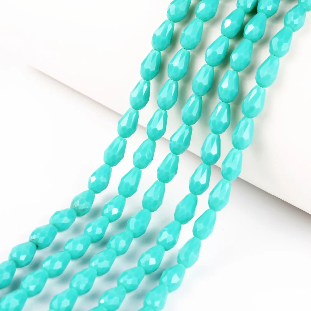 High Quality Beads For Rosary Making Glass Faceted Beads For Saree
