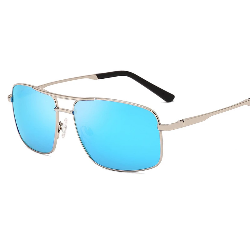 

10661 Superhot Eyewear Classic Mens Driving Sun glasses Blue Mirrored Polarized Sunglasses