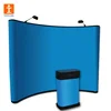 TJ 10' Full Graphic Pop Up and Podium Graphic/ Stretch Fabric Displays/ Splash Pop Up Exhibits