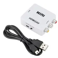 

HDMI to RCA AV Component Converter 1080P Adapter Cable Box for L/R Video HD Support NTSC PAL