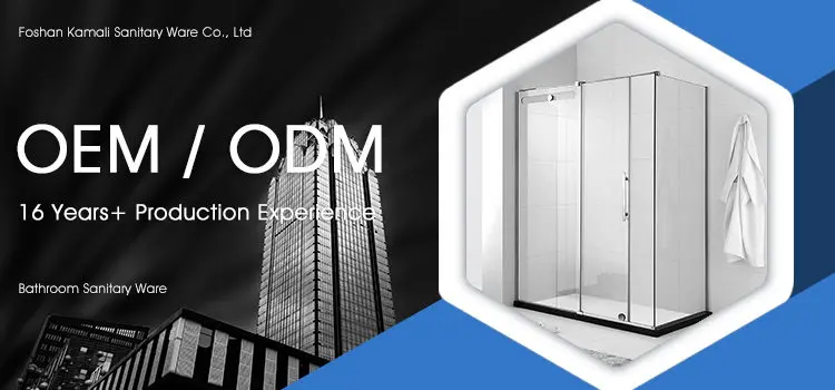Normal Design Factory Price Hotel Project Aluminum Frame Rectangle Pivot Slide Glass Shower Enclosure for Bathroom, Shower Room