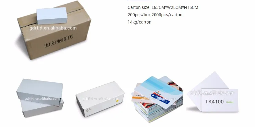 2017 New RFID blank card / contactless card access control card