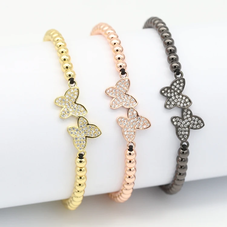 

Wholesale Jewelry butterfly Bracelet, Gold;rose gold;silver and black