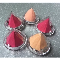 

Beauty Cosmetic Sponge Package Makeup Sponge Case Small Diamond Shaped Container Tools Puff case