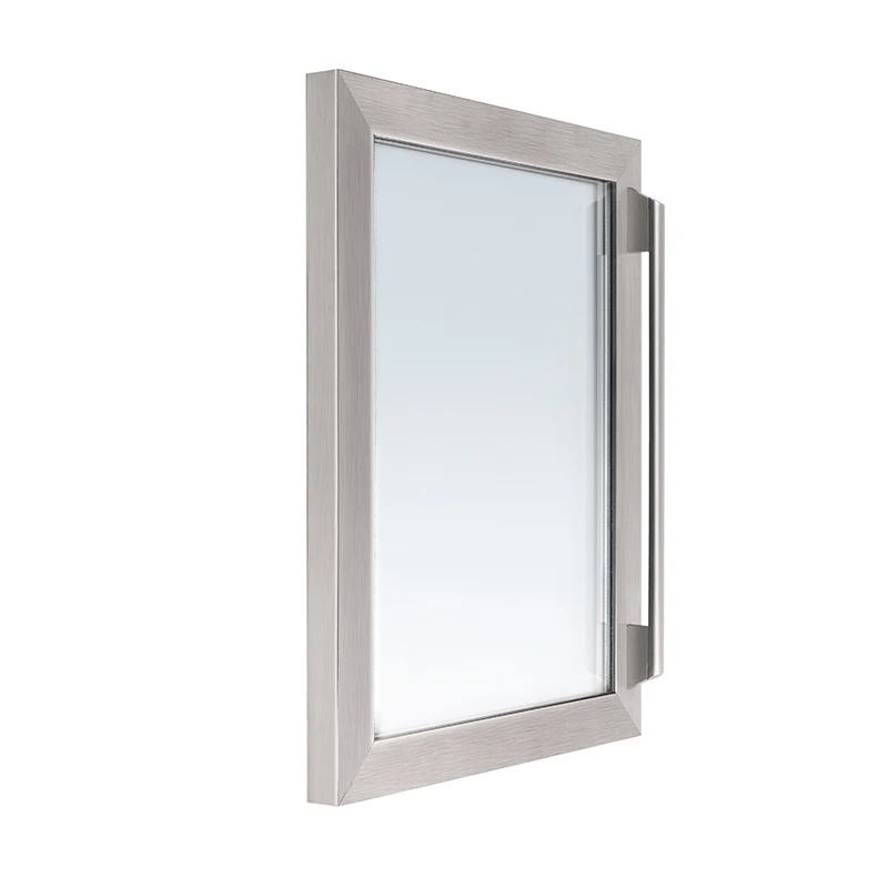 
OEM Stainless steel Frame Vertical Fridge Glass Door for Mini Wine Cooler 