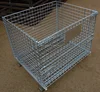 Stacking cage foldable/collapsible heavy duty wire basket