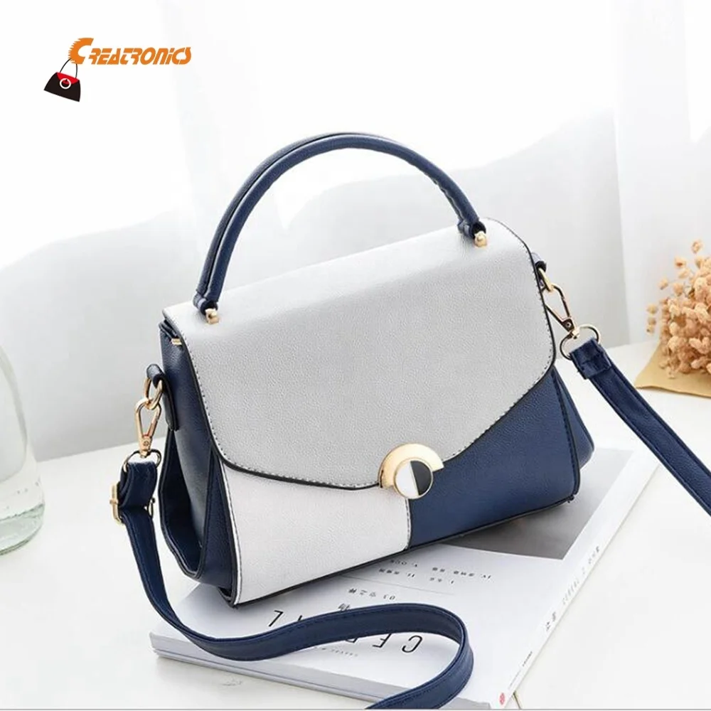 

Flap Design Colorful Branded Handbags Cheap Pu Leather Woman Handbag, Black,red,pink,grey,navy,blue