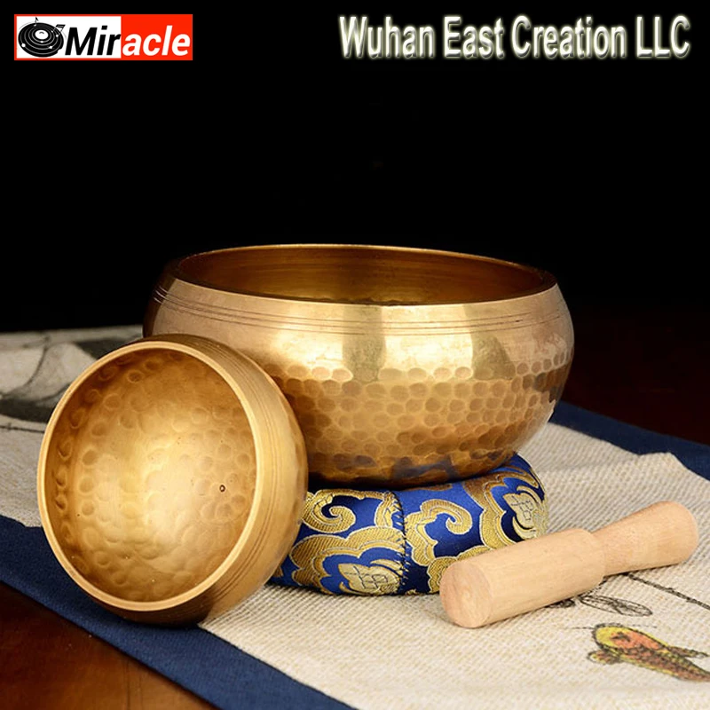 

High Quality Meditation golden Tibetan Singing Bowl with Handmade