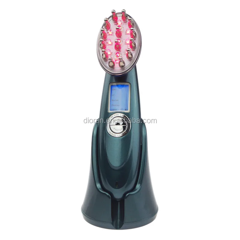 

Hair Loss Treatment Chargeable Hair Care Vibration Massage LED therapy Laser Electric Hair Growth Comb Brush