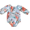 2 Years Old Baby Jumpsuits Highlight Role Girls Romper Carnival Decorated Floral Bodysuits
