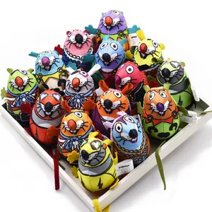 Image of Wholesale Mouse Shape Squeaky Plush Mint New Chinese Cat Toy