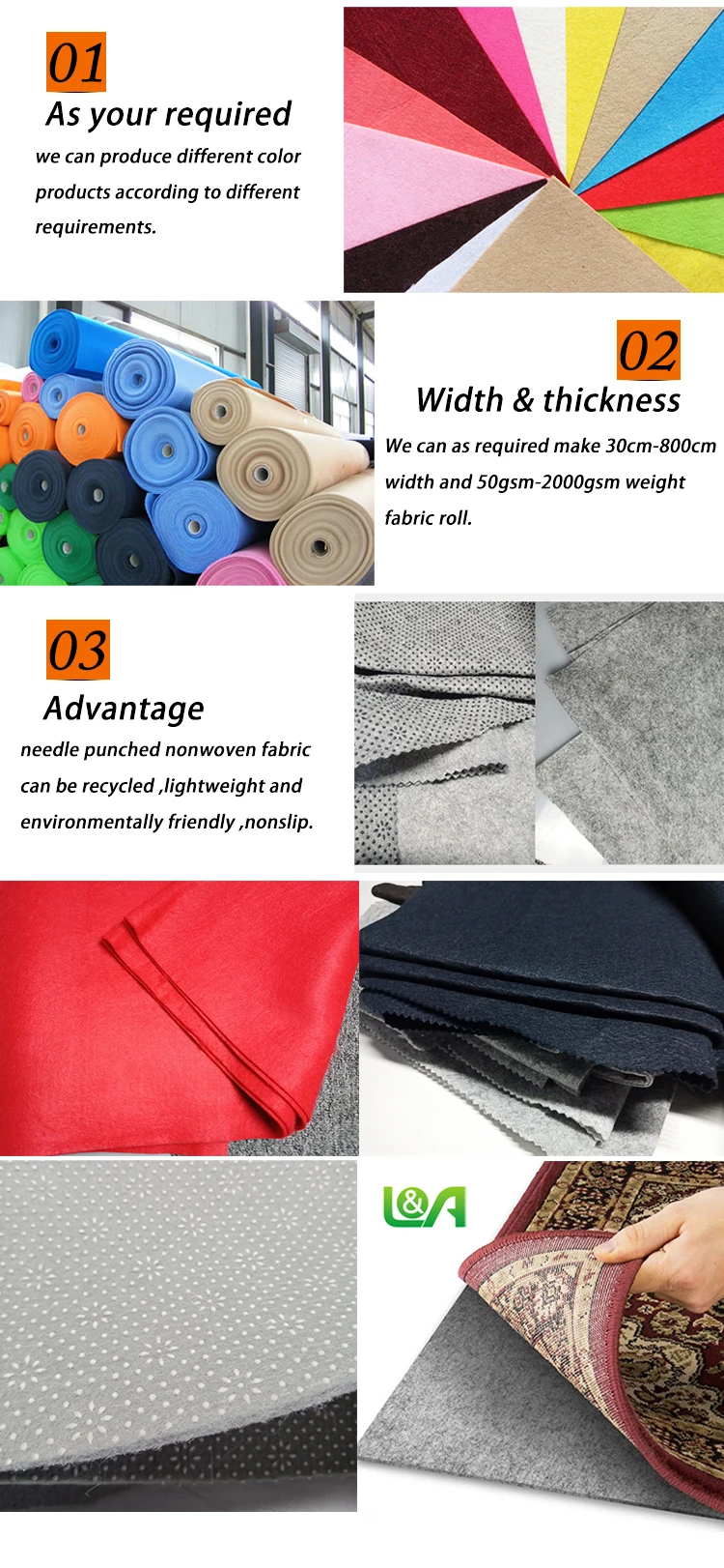 600gsm non woven felt