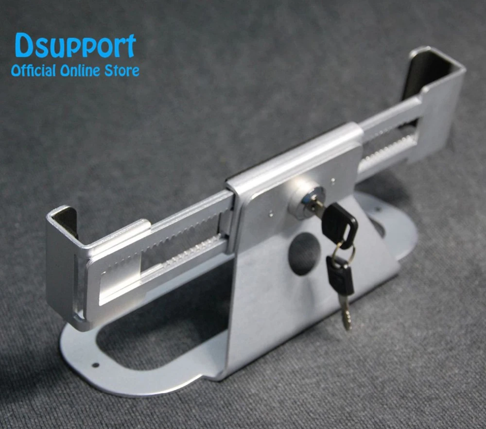 Aluminum Alloy laptop Anti Theft Laptop Display Stand With Security Lock and Key 13-19 inch Laptop Holder Bracket
