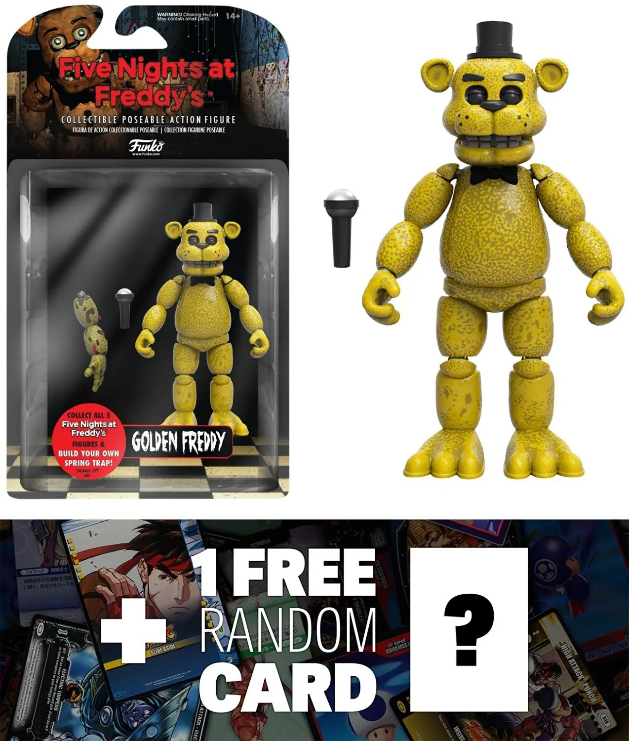 five nights at freddy's golden freddy action figure