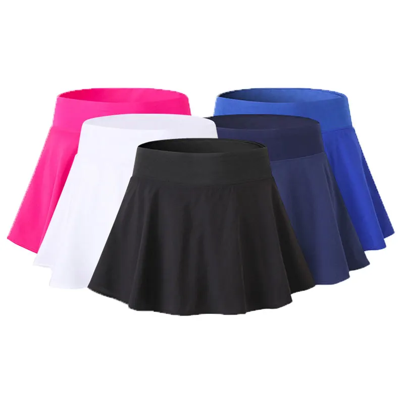 

Wholesale Women' Sports Short Skirt Quick Dry Double layer dance Tennis Yoga Training Skirts