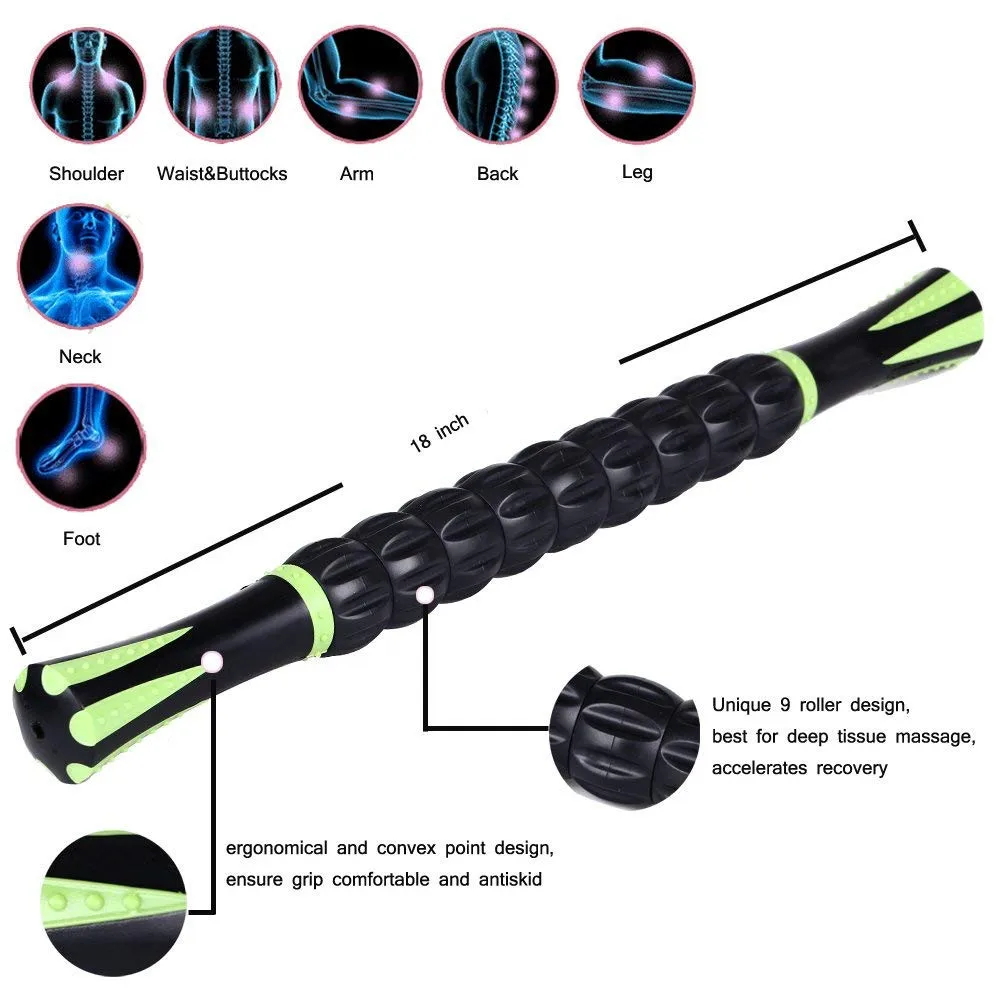Muscle Roller Stick Relaxing Muscles,Durable Massage Roller Back