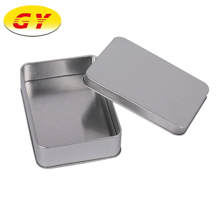 
Wholesale custom new small gift rectangular metal tin box wholesale 