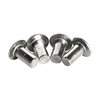 Factory Wholesale Low Price Nonstandard Custom Flat Round Head Solid Rivet Iron Rivet