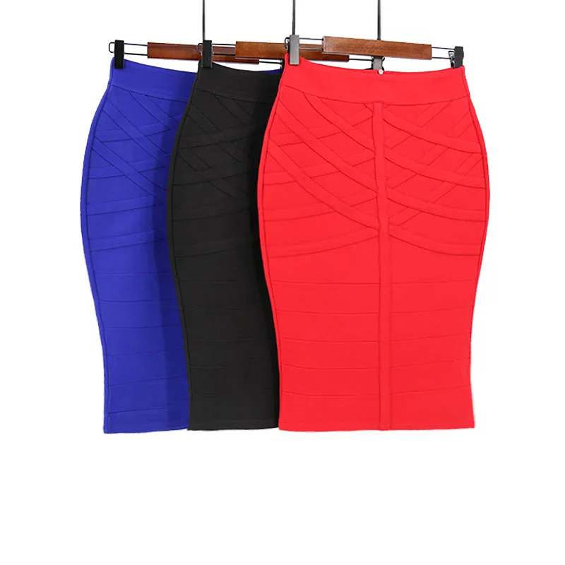 

New Fashion High Quality plus size Super elastic pencil skirt for women, Customized