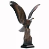 Handmade Casting Bronze Eagle Statue for Home Deco