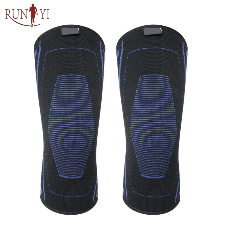 

popular boxing crashproof antislip long sleeve knee pads for the elderly, Dark grey,black