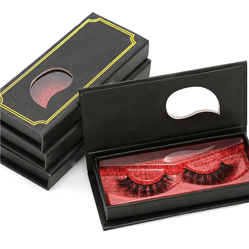 

Halloween Private Label 25MM Cotton Band 3D Mink Eyelashes With Coffin Eyelash Box Sample