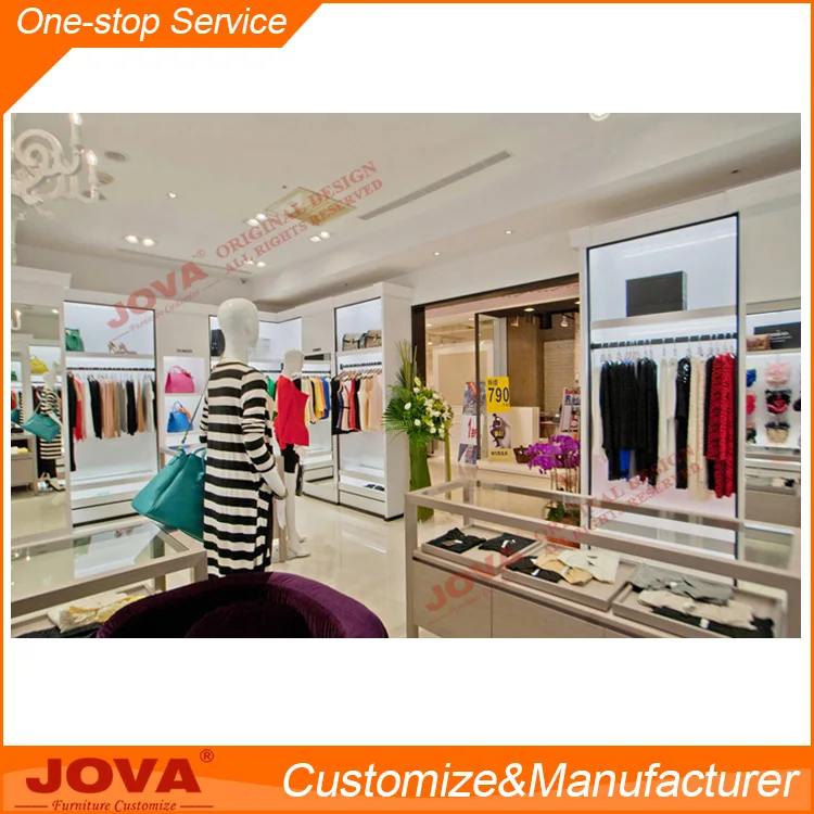 Unique Showroom Interior Design For Clothing Shop Retail Metal