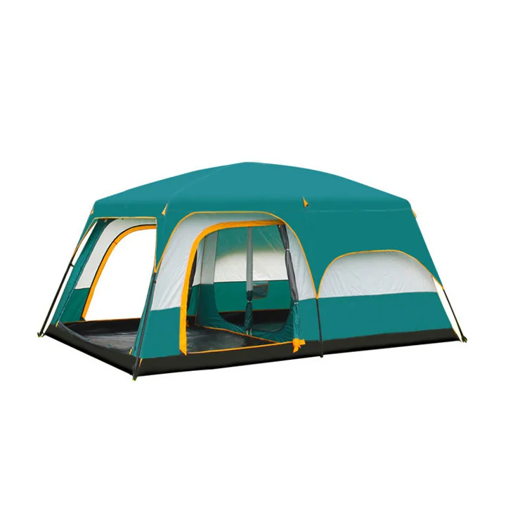 

Free standing two rooms one vestibule camping tent for Family/Hunting/Festival