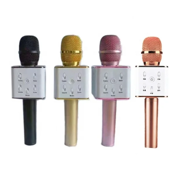 New Design Square Handheld Wireless Bluetooth Karaoke Microphone Track Surround Sound Voice for Iphone Android Smart phone New Design Square Handheld Wireless Bluetooth Karaoke Microphone Track Surround Sound Voice for Iphone Android Smart phone