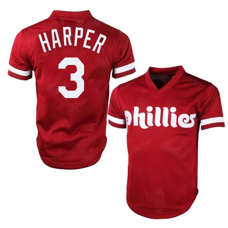 

Phillies Bryce Harper 3 Jersey Embroidery Logos Baseball Jerseys