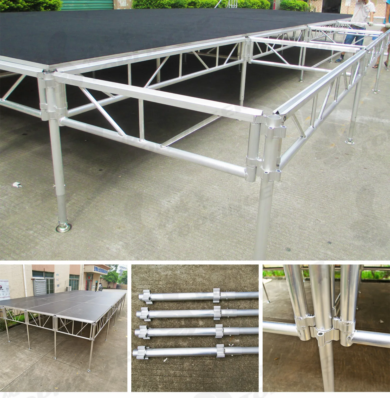 4x4 Aluminum Aluminium Alu Assembly Band Wooden Deck Backdrop Truss Stage Platform