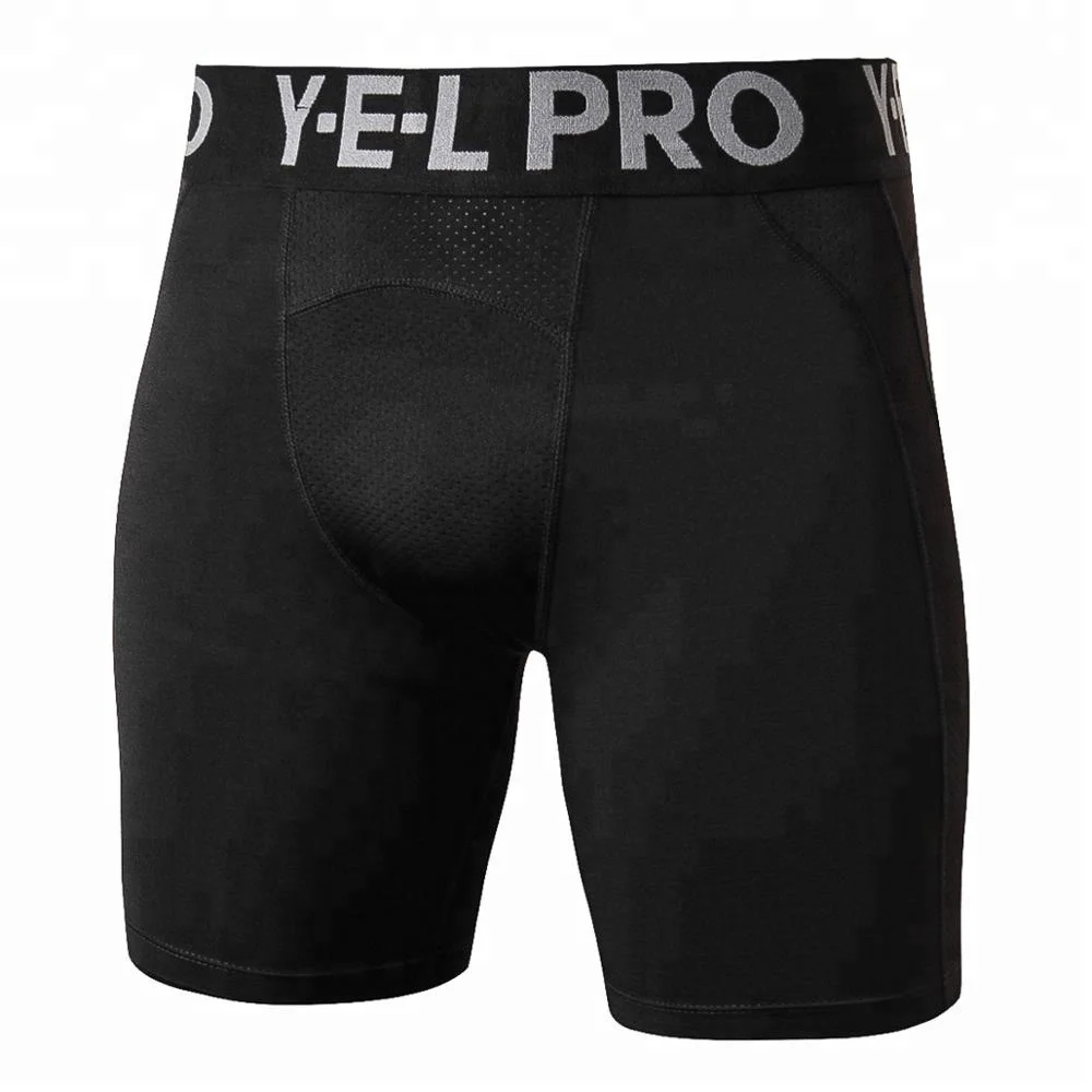 

Wholesale Mesh Patchwork Breathable Men Underwear Running Training Tight Elastic Quick Dry Gym Sportswear Shorts Leggings, Multi-colors
