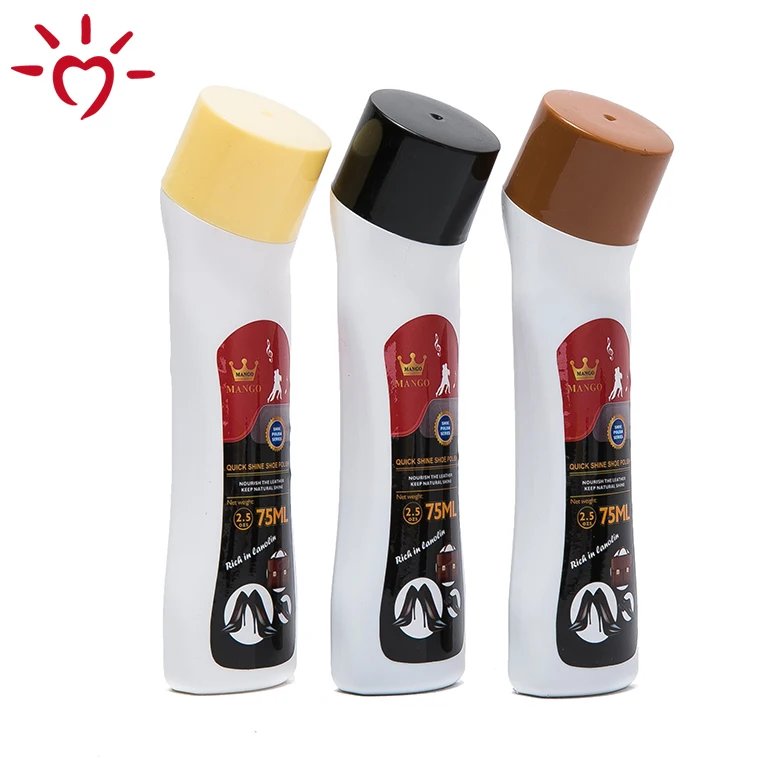 Factory price brand 75ml leather shoe cleaner liquid shoe polish
