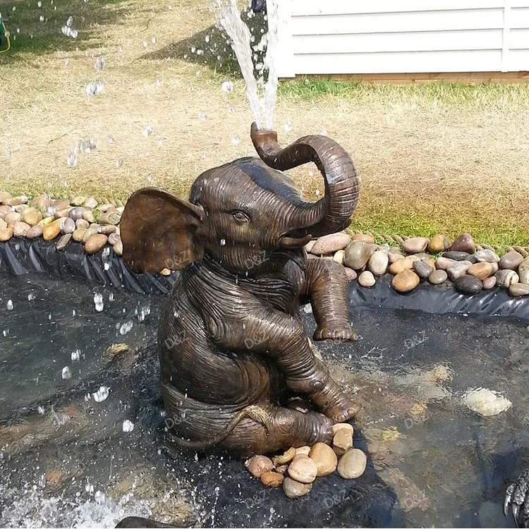 Outdoor Garden Ornament Bronze Elephant Water Fountain Buy