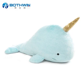 giant stuffed narwhal