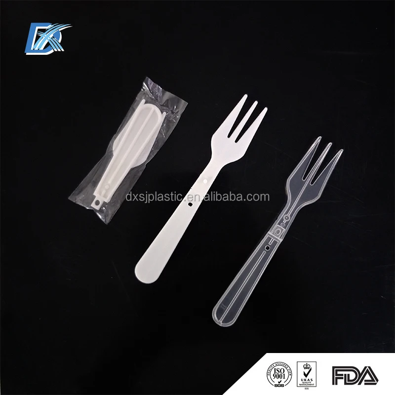 Individually Wrapped Pp Mini Fork Disposable Folding Plastic Fork Cake