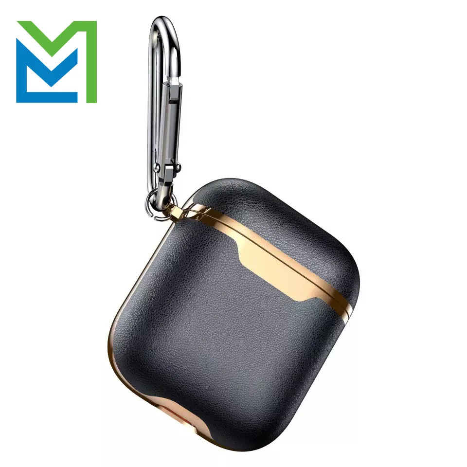 

The latest luxury wireless earphone case,genuine leather earphone cover for airpod case,durable rugged BT earphone case