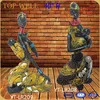 Home furnishing articles African black woman sculpture ,resin handicraft gift