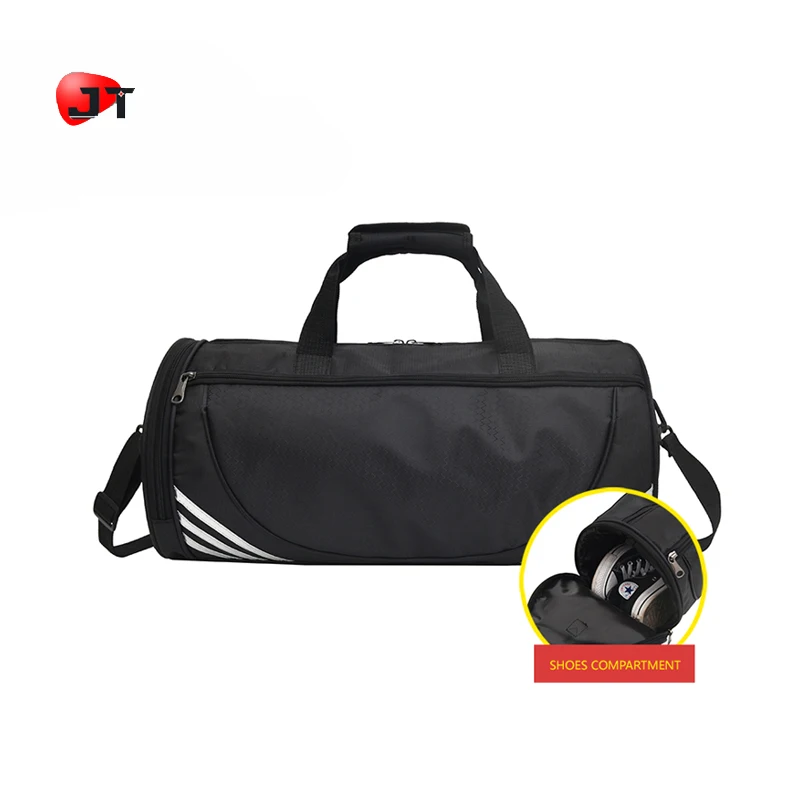 

Wholesale Promotional Cheaper Price Barrel Shape Crossfit Duffle Bag Sports Gym Travel Luggage Shoe Bag, Black,golden, or customized