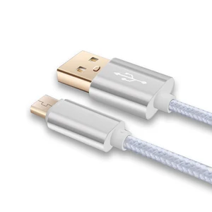 Nylon Braid Micro USB Cable Fast Charging & High Speed Data Cable For Huawei Mobile Phone