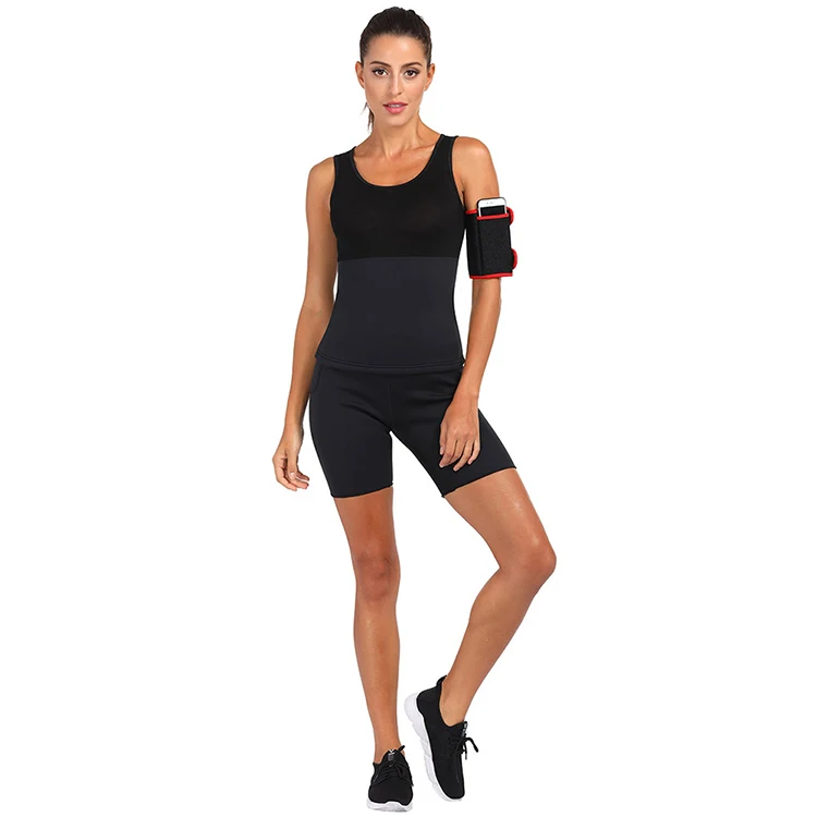 High Quality Black 2 Piece Arm Trimmer Neoprene Shapewear For Women