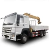 SINOTRUK HOWO 6x4 10 ton knuckle boom truck mounted crane