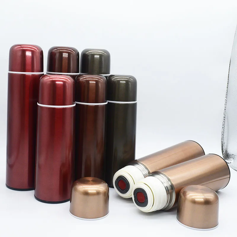 500ml Bullet Shape flask travel tumbler double wall stainless steel thermos vacuum flask sport tumbler