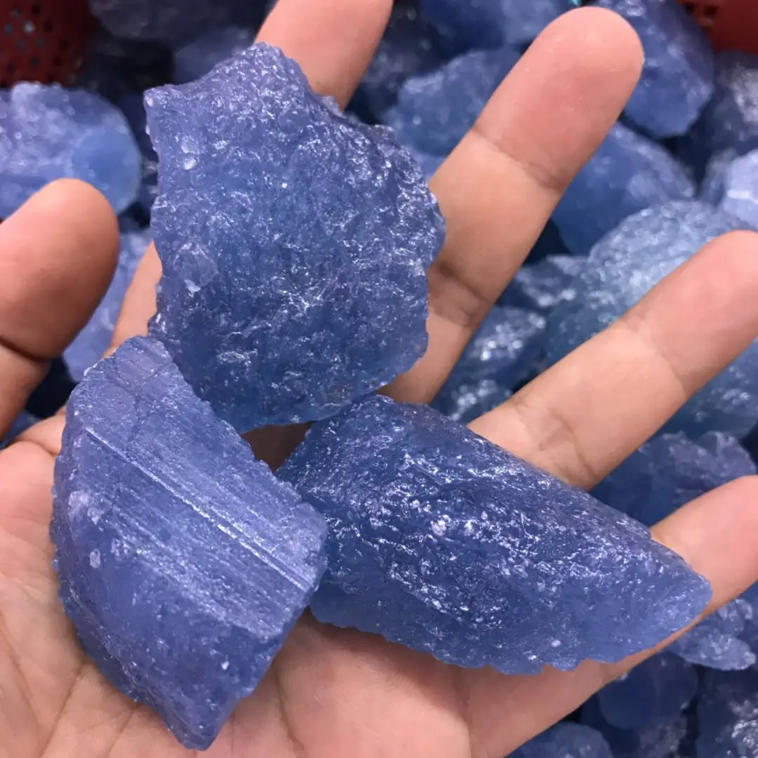 

aquamarine tumbled nugget shape undrilled rough