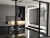 Modern Commercial Restaurant Lobby Aluminium Frame Glass Entry, Entrance, Front Doors Design