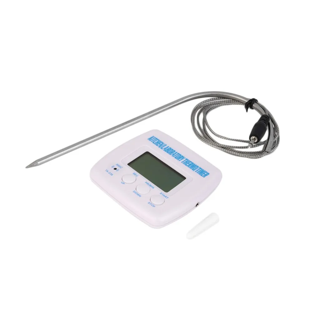 

Kitchen Cooking Food Meat Probe Thermometer Timer Digital Lcd Display BBQ Thermometer for Oven 2015 thermometer Kitchen Bbq Meat